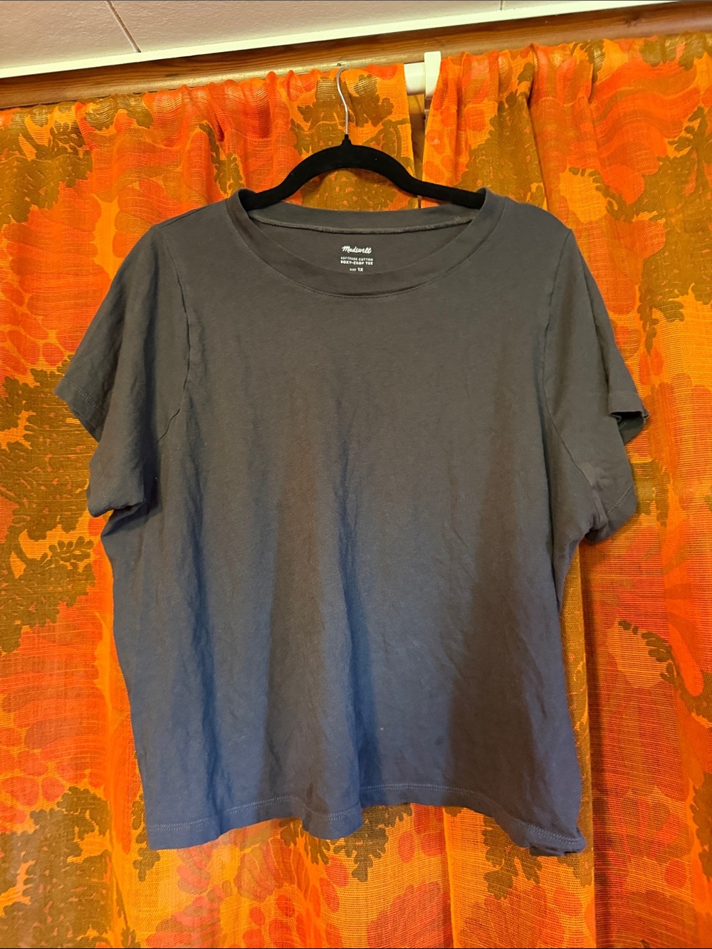 Madewell Washed Charcoal Short-Sleeve Crewneck Tee